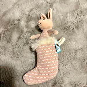 Jellycat Shimmer stocking bunny Rare and Retied HTF BNWT